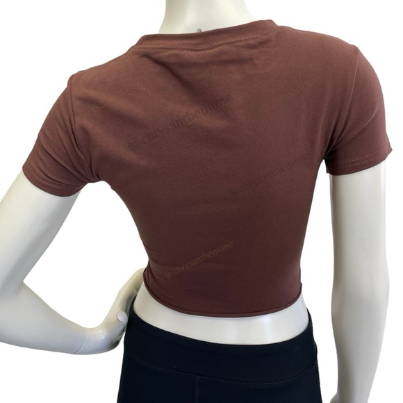 NWT • Printed Crop Cut Out Tee - Picture 2 of 11